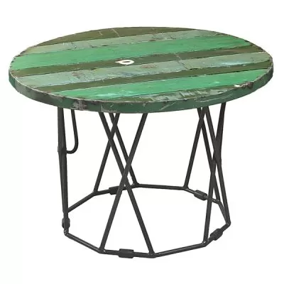 Infinity Table - Green - Recycled | Handcrafted